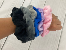Load image into Gallery viewer, Soft Minky Scrunchies - Pony tales - LOTS OF COLORS - Handcrafted