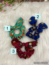 Load image into Gallery viewer, Handmade Harry Potter Hair Scrunchies with Bows - Cotton Accessories Fashion - Set of 3 Pack or Individual Scrunchie Hair Tie Hairband