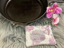 Load image into Gallery viewer, Purple Butterfly Watercolor Reusable Kitchen Sponges- Perfect for cleaning dishes, counters and Cast Iron Pots. Mesh side for extra cleaning power.