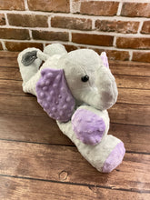 Load image into Gallery viewer, 2lbs -10lbs Weighted Elephant Stuffed Minky Animal Lap Pad -for Comfort, Special Needs, Sleep, Anxiety and Stress Relief - Custom Made