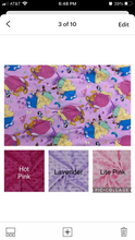 Load image into Gallery viewer, Princess Cinderella, Tiana, Sleeping Beauty - Weighted Blanket or Lap Pad Cotton Fabric - Toddler, Child, Teen, Adult -Dot Minky - Anxiety, Sleep.