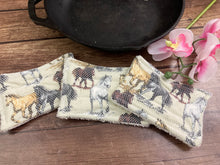 Load image into Gallery viewer, Horse Reusable Kitchen Sponges- Perfect for cleaning dishes, counters and Cast Iron Pots. Mesh side for extra cleaning power.
