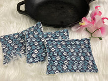 Load image into Gallery viewer, Dog Print Reusable Kitchen Sponges- Perfect for cleaning dishes, counters and Cast Iron Pots. Mesh side for extra cleaning power.