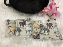 Load image into Gallery viewer, Horses horse Reusable Kitchen Sponges- Perfect for cleaning dishes, counters and Cast Iron Pots. Mesh side for extra cleaning power.