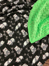 Load image into Gallery viewer, Panda Bear Cotton Fabric - Weighted Blanket or Lap Pad Cotton Fabric - Toddler, Child, Teen, Adult -Dot Minky - Anxiety, Sleep.