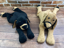 Load image into Gallery viewer, 2lbs -10lbs Weighted  Dog Stuffed Minky Animal Lap Pad -for Comfort, Special Needs, Sleep, Anxiety and Stress Relief - Custom Made