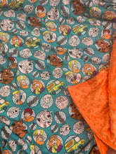 Load image into Gallery viewer, Scooby Doo- Weighted Blanket or Lap Pad Cotton Fabric - Toddler, Child, Teen, Adult -Dot Minky - Anxiety, Sleep.