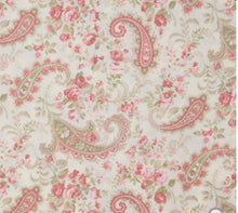 Load image into Gallery viewer, Rose Paisley Calico- Weighted Blanket or Lap Pad Cotton Fabric - Toddler, Child, Teen, Adult -Dot Minky - Anxiety, Sleep.