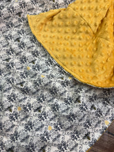 Load image into Gallery viewer, Bumble Bee Damask Weighted Blanket or Lap Pad Cotton Fabric - Toddler, Child, Teen, Adult -Dot Minky - Anxiety, Sleep.