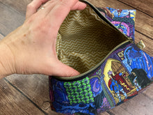 Load image into Gallery viewer, Beauty and the Beast Zipper Makeup Pouch Boxy Bag