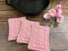 Load image into Gallery viewer, Hedgehog Reusable Kitchen Sponges- Perfect for cleaning dishes, counters and Cast Iron Pots. Mesh side for extra cleaning power.