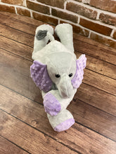 Load image into Gallery viewer, 2lbs -10lbs Weighted Elephant Stuffed Minky Animal Lap Pad -for Comfort, Special Needs, Sleep, Anxiety and Stress Relief - Custom Made