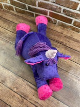 Load image into Gallery viewer, 2lbs -10lbs Weighted Unicorn or Horse Stuffed Minky Animal Lap Pad -for Comfort, Special Needs, Sleep, Anxiety and Stress Relief - Custom Made