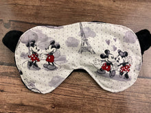 Load image into Gallery viewer, 1/2lbs Weighted Sleep Eye Pillow  Mask. Great for Travel. Minky and Cotton. Glass Beads