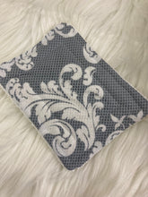 Load image into Gallery viewer, Gray Scroll Reusable Kitchen Sponges- Perfect for cleaning dishes, counters and Cast Iron Pots. Mesh side for extra cleaning power.
