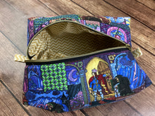 Load image into Gallery viewer, Beauty and the Beast Zipper Makeup Pouch Boxy Bag