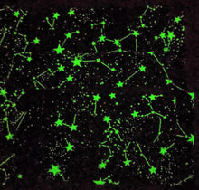 Load image into Gallery viewer, Constellation, Galaxy, Stars Glow in the Dark Weighted Blanket or Lap Pad Cotton Fabric - Toddler, Child, Teen, Adult -Dot Minky - Anxiety, Sleep.