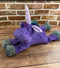 Load image into Gallery viewer, 2lbs -10lbs Weighted Unicorn or Horse Stuffed Minky Animal Lap Pad -for Comfort, Special Needs, Sleep, Anxiety and Stress Relief - Custom Made