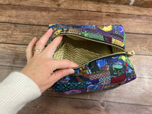 Load image into Gallery viewer, Beauty and the Beast Zipper Makeup Pouch Boxy Bag