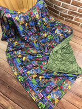 Load image into Gallery viewer, Beauty and the Beast Weighted Blanket or Lap Pad Cotton Fabric - Toddler, Child, Teen, Adult -Dot Minky - Anxiety, Sleep.