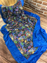 Load image into Gallery viewer, Beauty and the Beast - Weighted Blanket - Lap Pad Cotton Fabric - Toddler, Child, Teen, Adult -Dot Minky - Anxiety, Sleep.