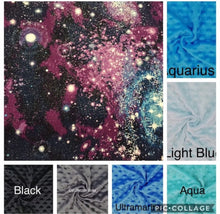 Load image into Gallery viewer, Galaxy/Space/Stars - Weighted Blanket or Lap Pad Cotton Fabric - Toddler, Child, Teen, Adult -Dot Minky - Anxiety, Sleep.