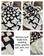 Load image into Gallery viewer, Wedding Dress Quilt - Memory Quilt