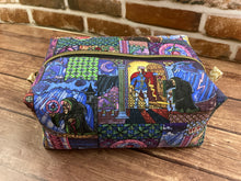 Load image into Gallery viewer, Beauty and the Beast Zipper Makeup Pouch Boxy Bag