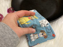 Load image into Gallery viewer, Blue Dogs Reusable Kitchen Sponges- Perfect for cleaning dishes, counters and Cast Iron Pots. Mesh side for extra cleaning power.
