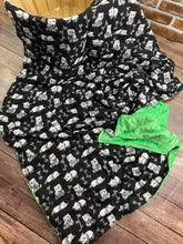 Load image into Gallery viewer, Panda Bear Cotton Fabric - Weighted Blanket or Lap Pad Cotton Fabric - Toddler, Child, Teen, Adult -Dot Minky - Anxiety, Sleep.