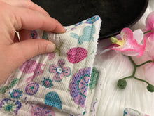 Load image into Gallery viewer, Spring Easter Bunnies Reusable Kitchen Sponges- Perfect for cleaning dishes, counters and Cast Iron Pots. Mesh side for extra cleaning power.