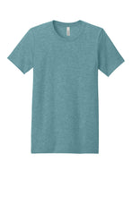 Load image into Gallery viewer, Bella+Canvas 3001CVC tee color swatch - Heather Blue Lagoon flat front
