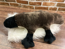 Load image into Gallery viewer, 2lbs -15lbs Weighted  Platypus Stuffed Minky Animal Lap Pad -for Comfort, Special Needs, Sleep, Anxiety and Stress Relief - Custom Made
