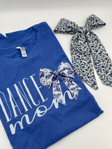 Dance Mom Shirt, Toile Bow Tee, Custom Sweatshirt, Ballet Recital Gift, Competition Outfit, Bella Canvas T-Shirt, Comfort Colors, Jerzees