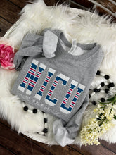 Load image into Gallery viewer, NICU Nurse sweatshirt from Baby Hospital Blanket - Labor and Delivery RN NICU - Fabric Keepsake Sweatshirts - Applique
