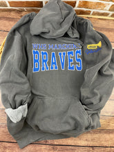 Load image into Gallery viewer, WHS MARCHING BRAVES Band Sweatshirt – Glitter Appliqué &amp; Embroidered Design
