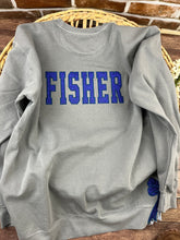 Load image into Gallery viewer, GCCS CONQUERORS Team Sweatshirt – Glitter Appliqué &amp; Embroidered Design with Side Bows
