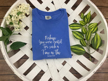 Load image into Gallery viewer, Perhaps you were created for such a time as this - esther 4:14 Christian Bible Scripture Embroidered Shirt - Mom - Grammy - Comfort Colors Embroidered
