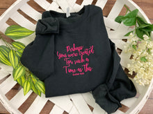 Load image into Gallery viewer, Perhaps you were created for such a time as this - esther 4:14 Christian Bible Scripture Embroidered Shirt - Mom - Grammy - Comfort Colors Embroidered
