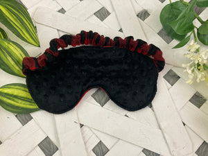 Cozy Comfort: Buffalo Plaid 1/2lb Weighted Eye Mask - Embrace Serenity in Style!