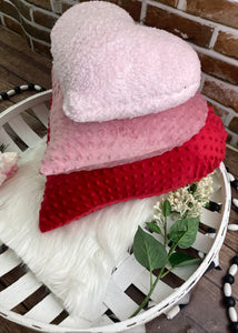 Handmade Weighted Heart Plushie Pillow - Anti-Anxiety Sensory Comfort, Stress Relief Toy, Calming Relaxation Aid