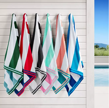 Load image into Gallery viewer, Personalized Embroidered Beach or Cabana Pool Oversized or Sand Friendly Towels
