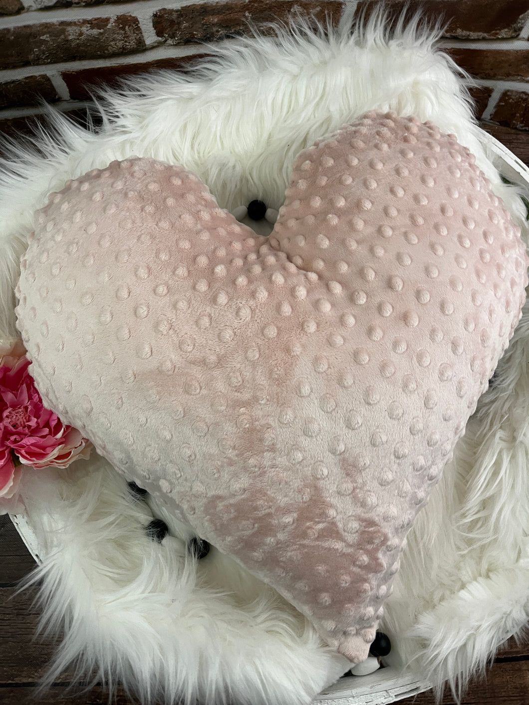 Handmade Weighted Heart Plushie Pillow - Anti-Anxiety Sensory Comfort, Stress Relief Toy, Calming Relaxation Aid