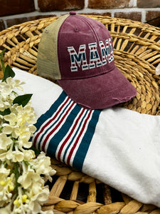 MAMA, Dad Mom Pop Embroidered Hat Custom Name Text Gift Swaddle Hospital Blanket Keepsake Newborn Baby Announcement Adjustable Cap Personalized**