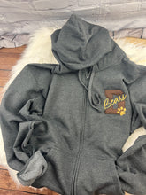 Load image into Gallery viewer, Delran Bears Embroidered Full-Zip Hoodie | D Bears Script Left Chest | Spirit Wear Fundraiser
