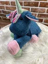 Load image into Gallery viewer, 2lbs -10lbs Weighted Unicorn or Horse Stuffed Minky Animal Lap Pad -for Comfort, Special Needs, Sleep, Anxiety and Stress Relief - Custom Made
