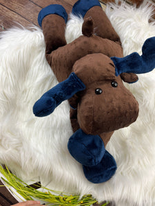 2lbs -15lbs Weighted  Moose Stuffed Minky Animal Lap Pad -for Comfort, Special Needs, Sleep, Anxiety and Stress Relief - Custom Made