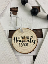 Load image into Gallery viewer, Wood Christmas Ornaments - Oh Holy Night, Sleep in heavenly peace, Joy to the World - handcrafted.
