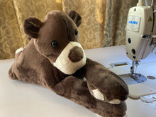 Load image into Gallery viewer, 2lbs -10lbs Weighted  Bear Stuffed Minky Animal Lap Pad -for Comfort, Special Needs, Sleep, Anxiety and Stress Relief - Custom Made
