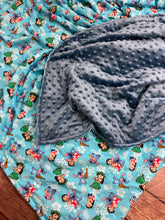 Load image into Gallery viewer, Lilo and Stitch - Weighted Blanket or Lap Pad Cotton Fabric - Toddler, Child, Teen, Adult -Dot Minky - Anxiety, Sleep.
